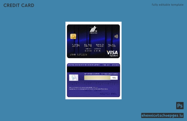 Vorschau einer Visa-Signaturkarte der Tatra Bank aus der Slowakei